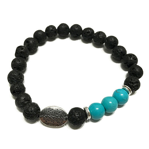 Bracelet Pierre de Lave TURQUOISE